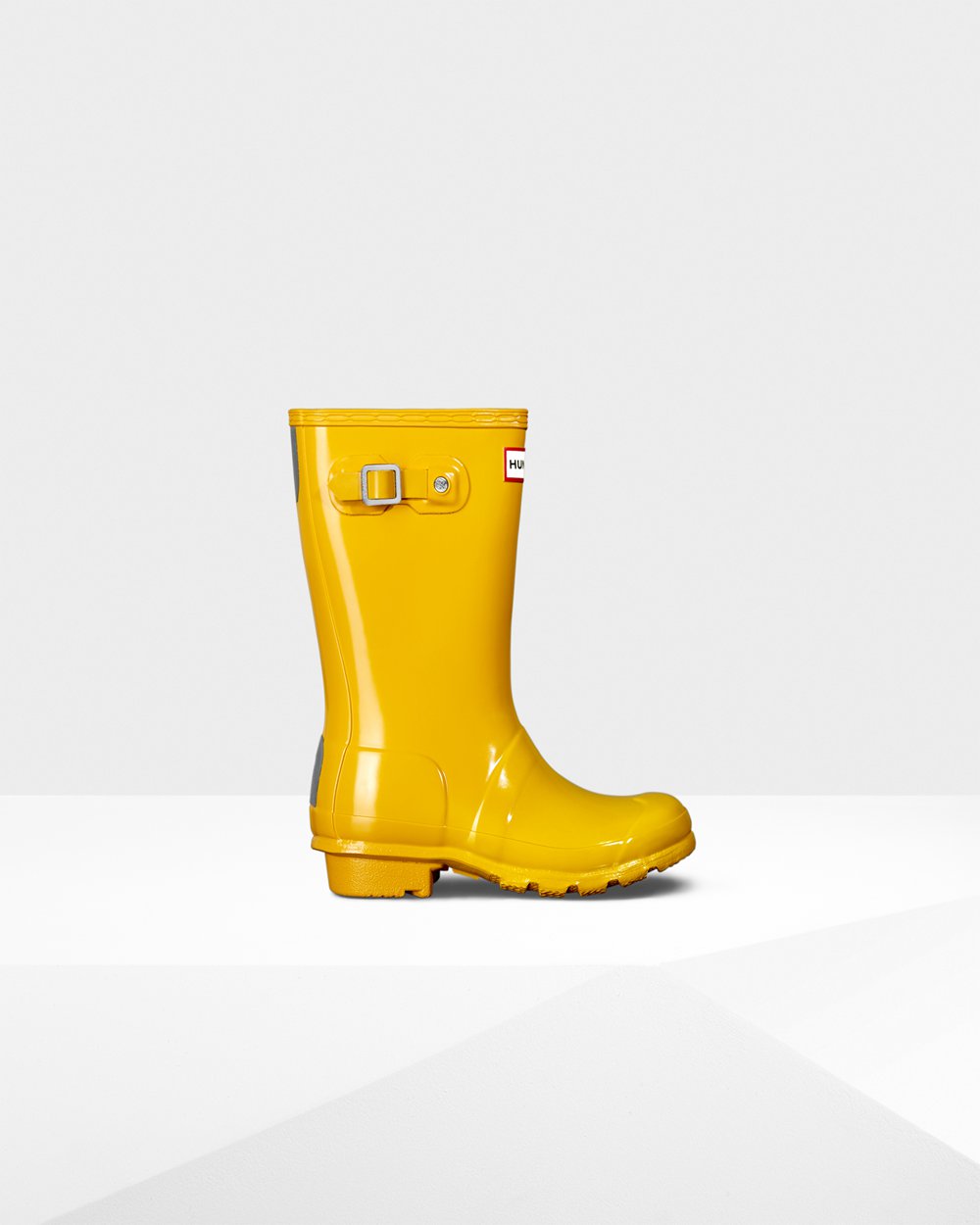 Botas de Lluvia Hunter Niños - Original Big Gloss - Amarillos - WPTSNOZ-06